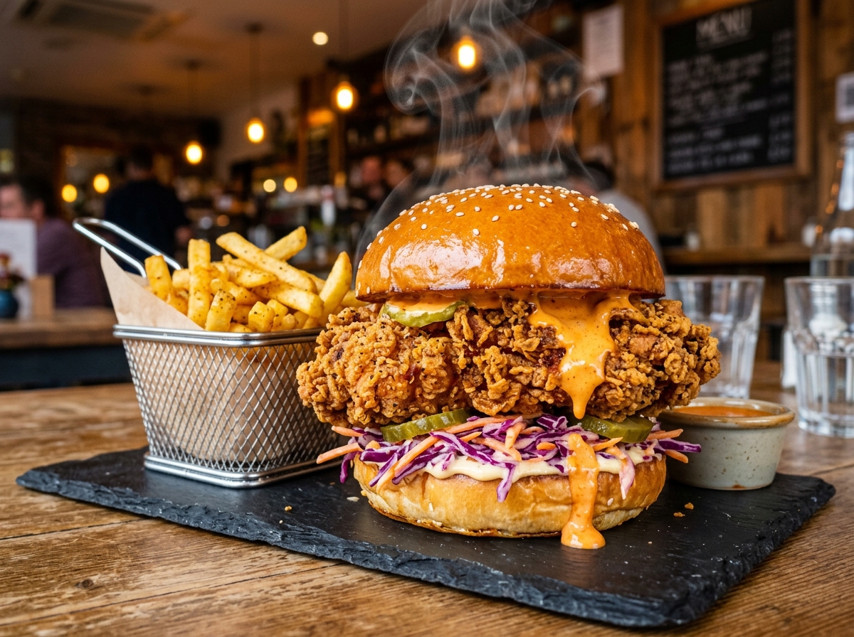 Crispy Buttermilk Chicken Burger